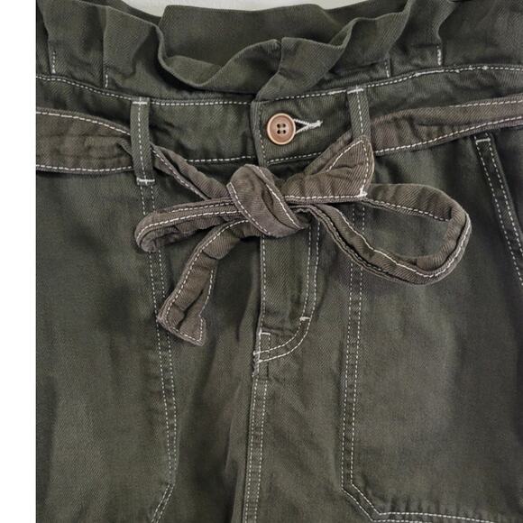 Free People Skirt Womens Size 4 Mini Army Green Splendor Boho Punk Goth Skirt - Picture 3 of 8